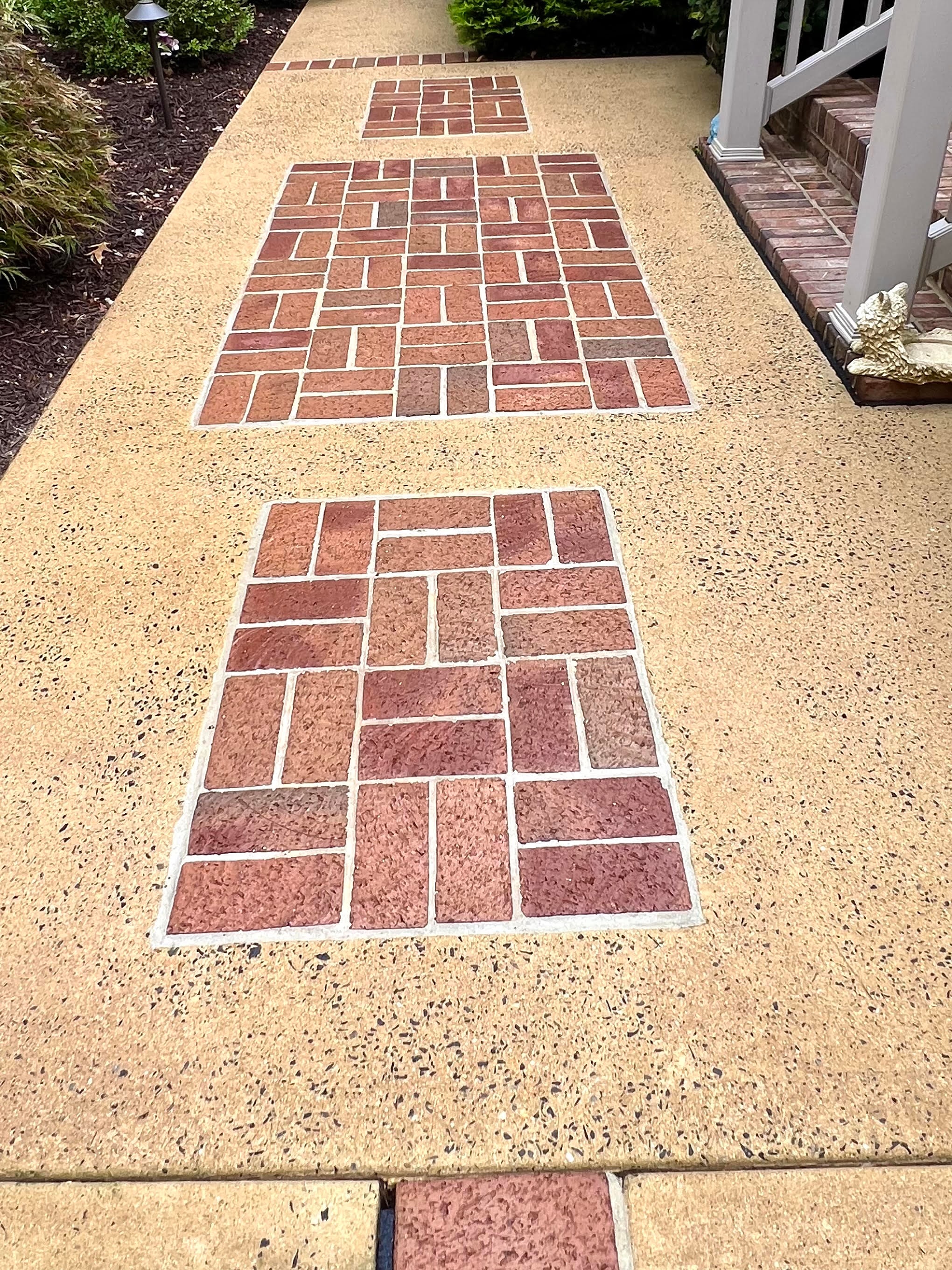 After: Sidewalk & paver walkway